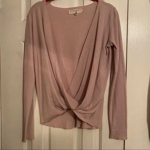 Urban Outfitters X Project Social T Drew Surplice Thermal Top - Picture 4 of 6